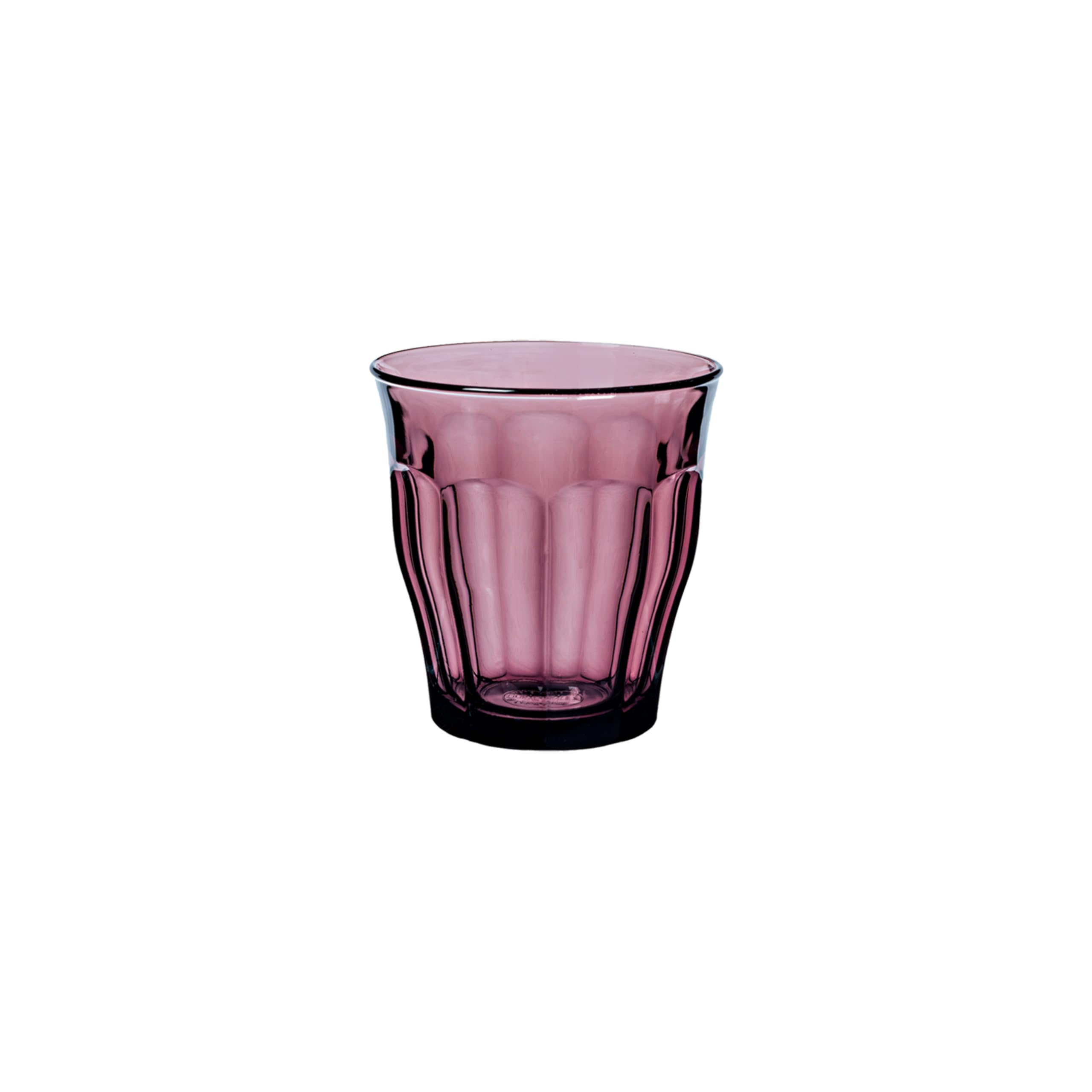 France Picardie Plum, 250ml Set of 4, Tempered Glass Tumblers | Durable, 3X Stronger, Dishwasher/Microwave-Safe | Whiskey, Water, Juice Glasses | Ultra-Scratch Resistant
