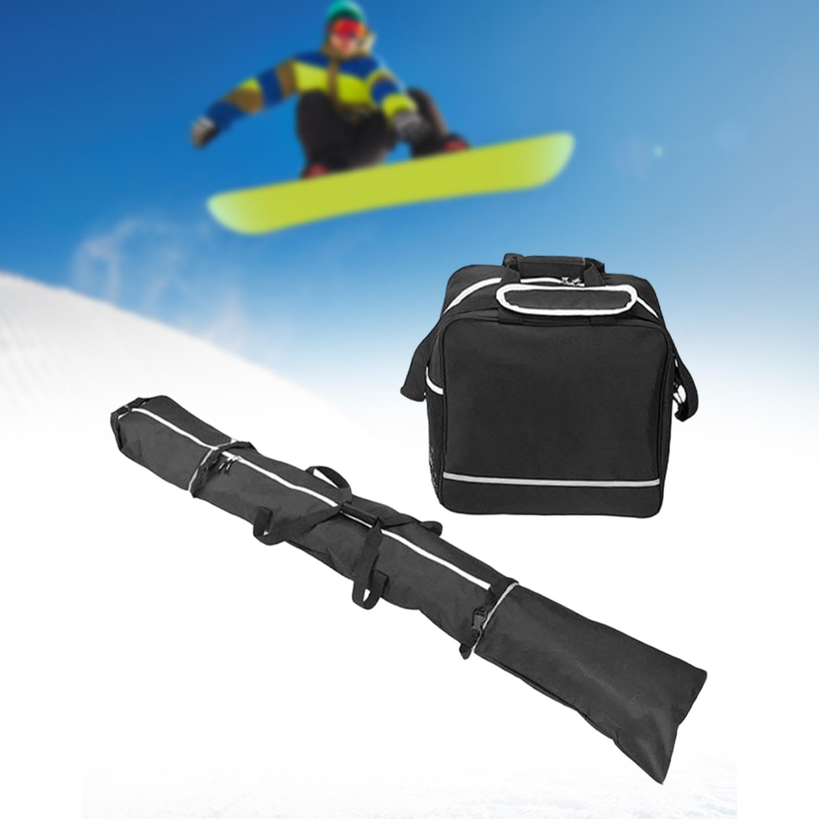 Torby na buty narciarskie Torba na snowboard i buty, solidna, wymienna część, łatwa w użyciu, tkanina Oxford, poliester, kolor czarny torba bagażowa