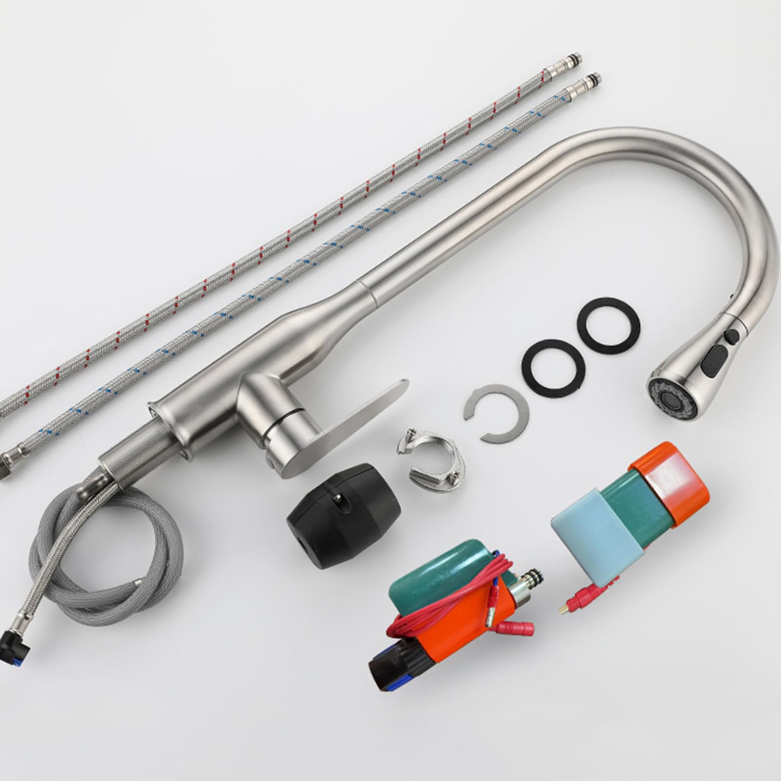 XJTNLB Sensor Grifo Fregadero Extensible Oro Cepillado