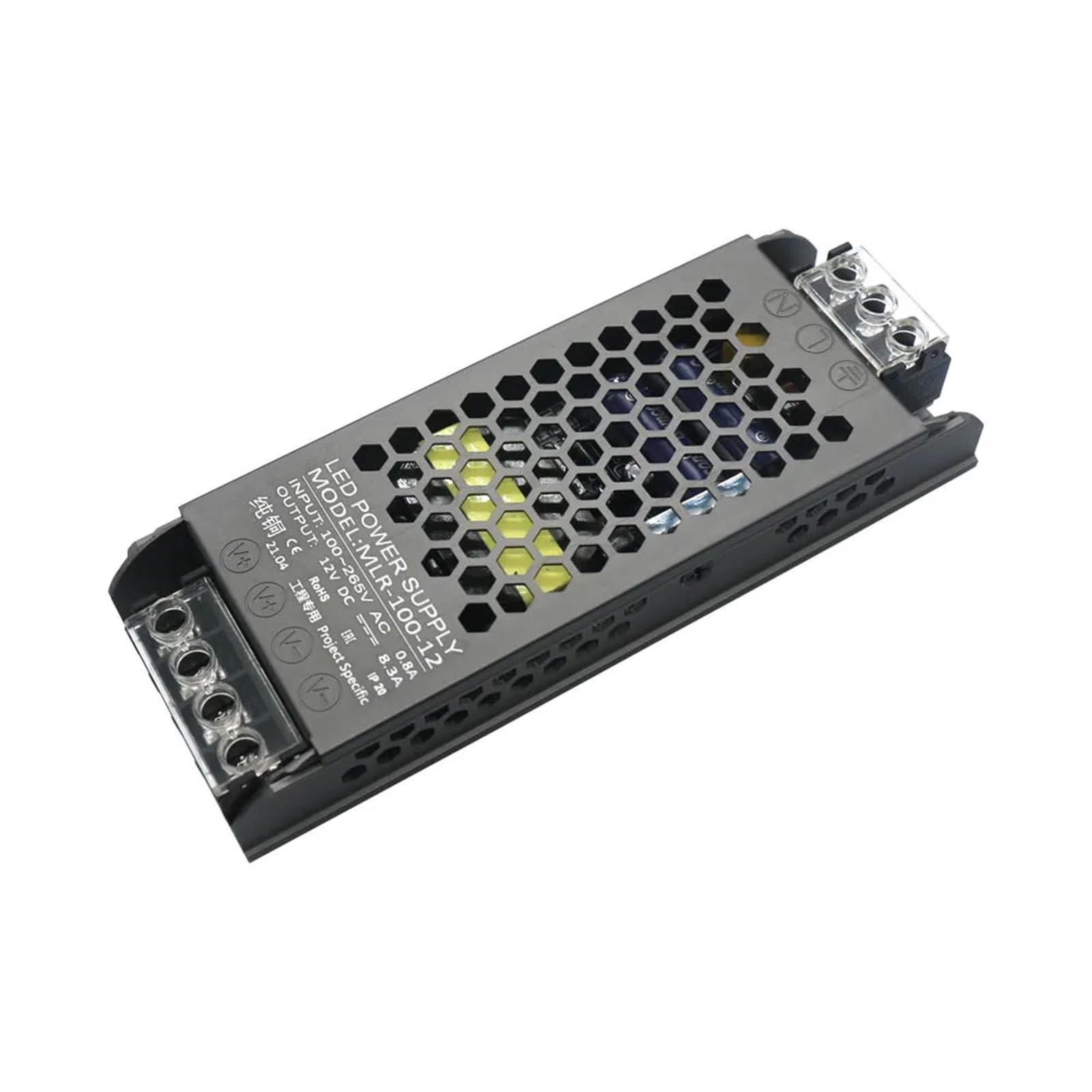 FCARUMIQP Ultra Thin DC 12V Lighting 100W 150W 200W 300W 400W LED Driver Power Supply Super A/D Converter for Strip(100w Dc12v)