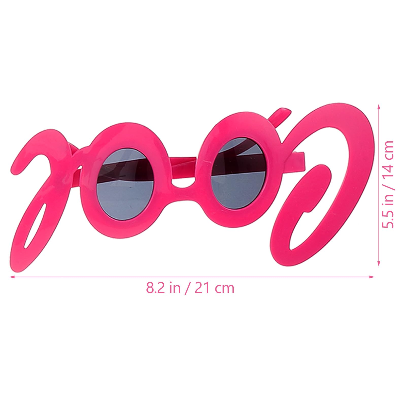 LUOZZY 4pcs Party Sunglasses Cool Letter Eyewear Cool Shaped Eyeglasses Photo Booth Props for Prom Birthday Halloween Xmas