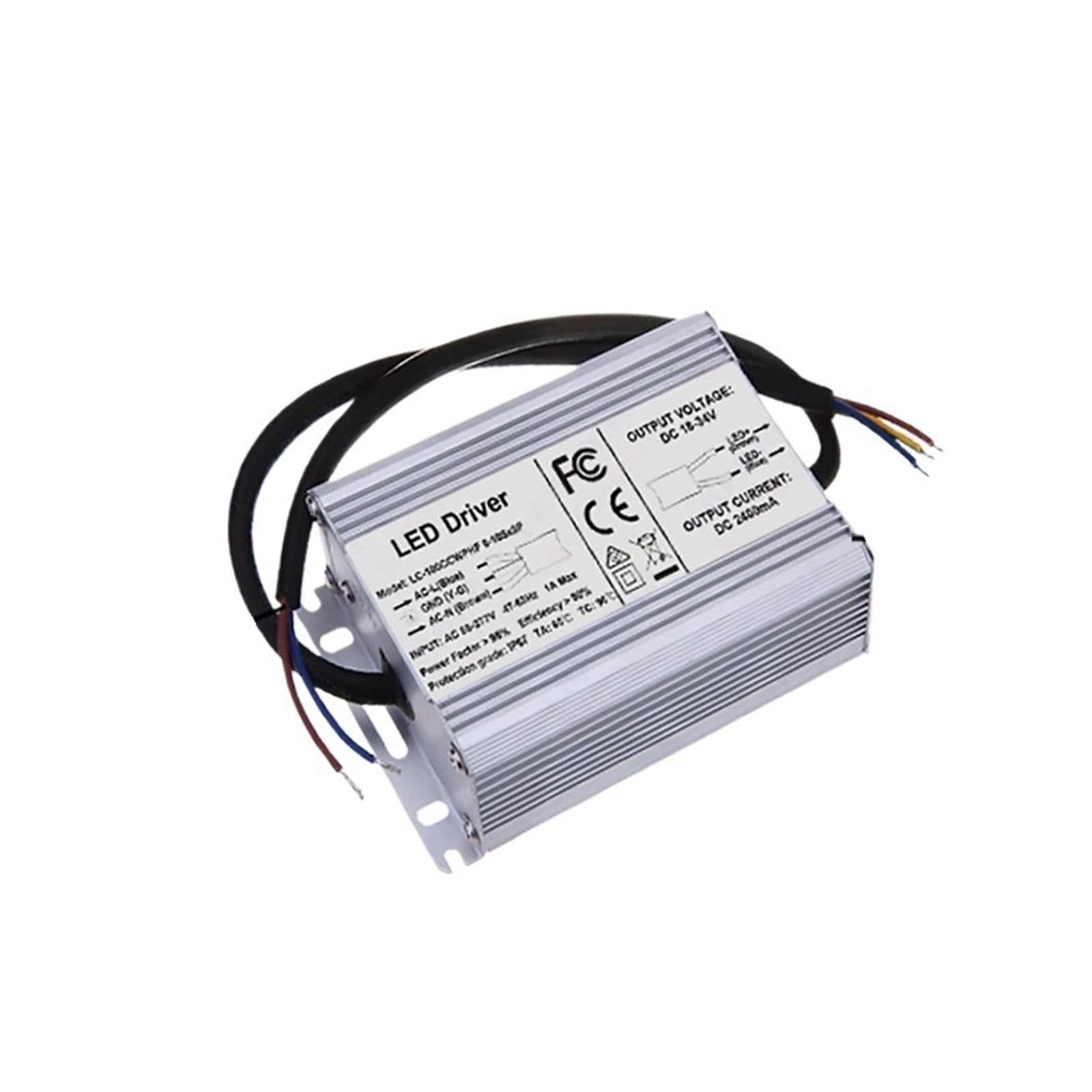PWANUIGTE 60W 70W 80W LED Driver 2400mA 2100mA 1800mA 1500mA 1200mA 700mA Lighting Transformer(2100mA 18-39V WP S)