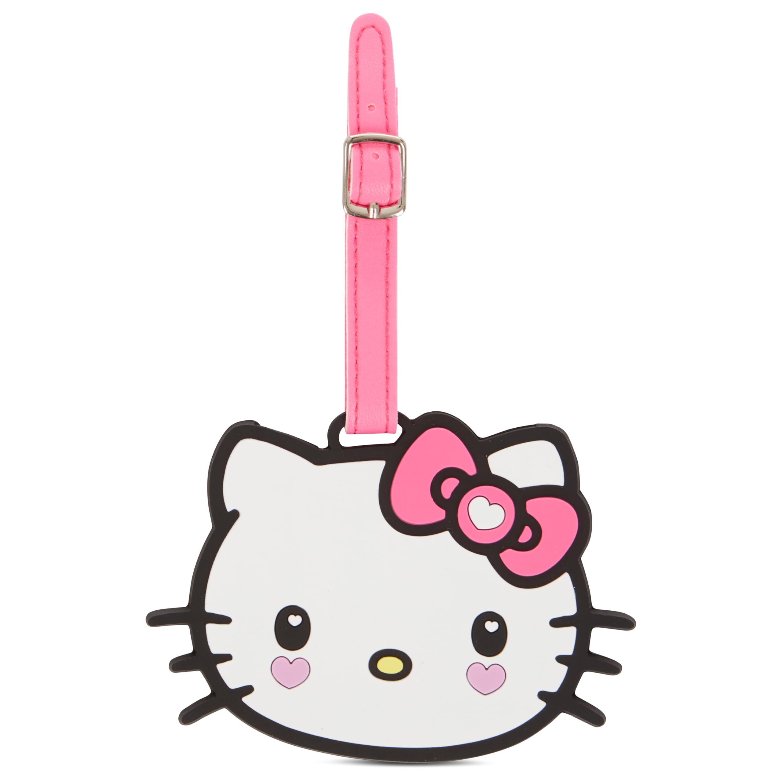Hello Kitty Set 3 Etichette Bagagli + Cordino Rosa - Accessori Viaggio Ufficiali Sanrio