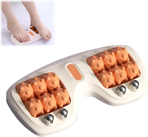 Rodillo portátil de masaje de doble pie, alivio de la fascitis plantar, terapia de acupresión de doble pie para aliviar el estrés y mejorar la