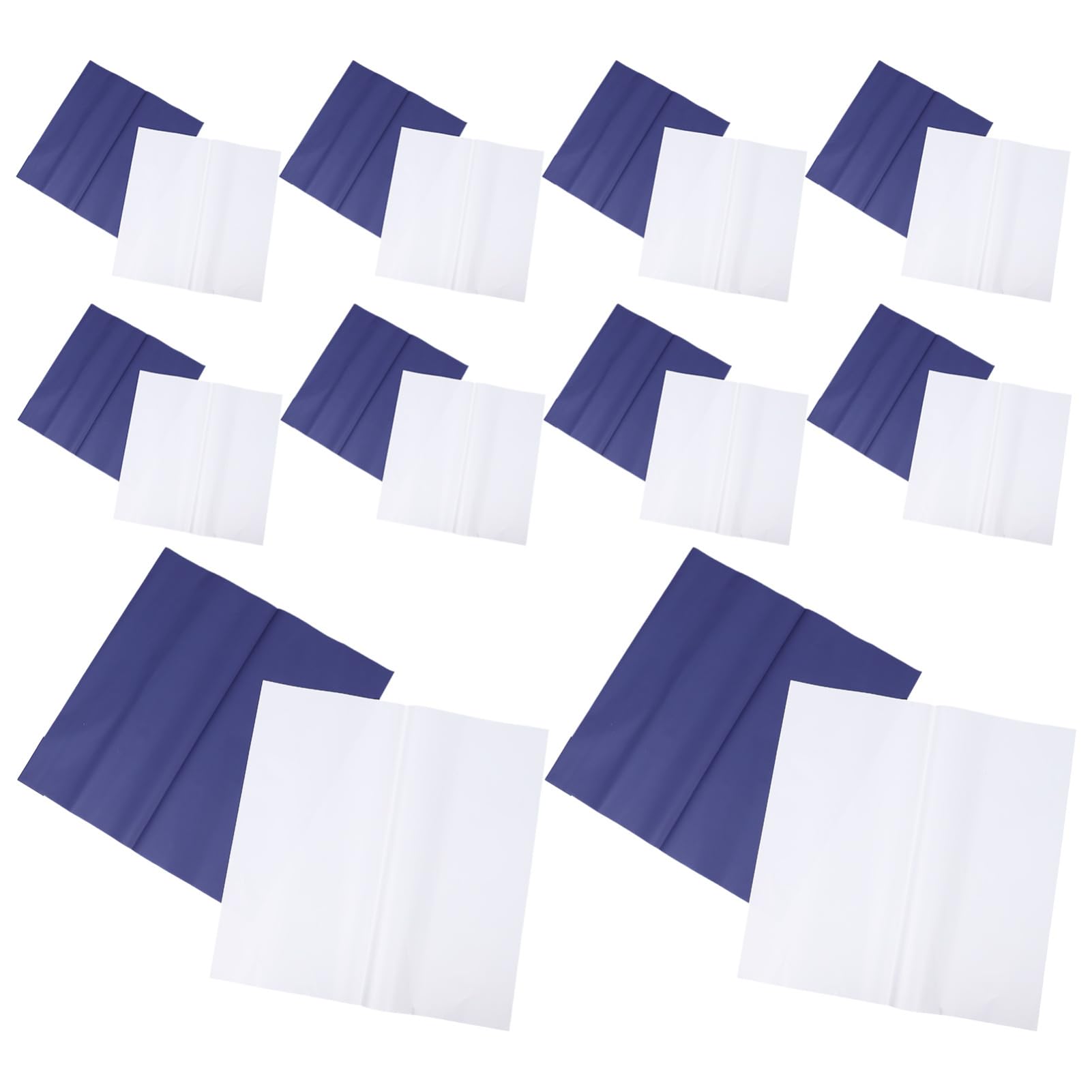 Papier D’emballage pour Bouquet de Fleurs Bleu Blanc 80 Feuilles | Double Face, Papier Waterproof en Papier, Usage DIY pour Présents et Fleurs, Style Élégant