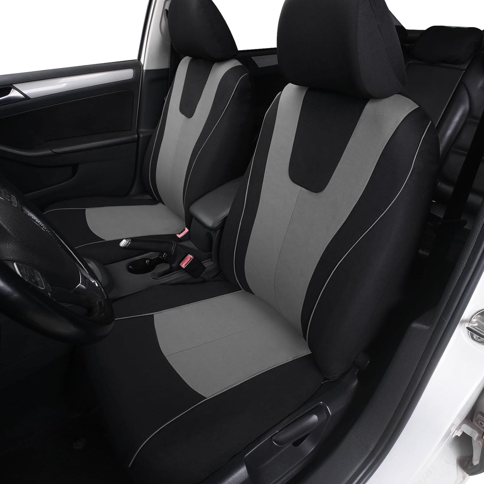 MaKeMoney Sitzbezüge Für Jeep Avenger 2022-2026 - 9-teiliges Leder-Set