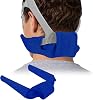 Satin CPAP Neck Pad for CPAP Headgear Straps, Breathable CPAP Covers, Comfort CPAP Strap Cushions, CPAP Mask Strap Covers for Reducing Headgear Pressure and Cheeking Red Marks Dark Blue