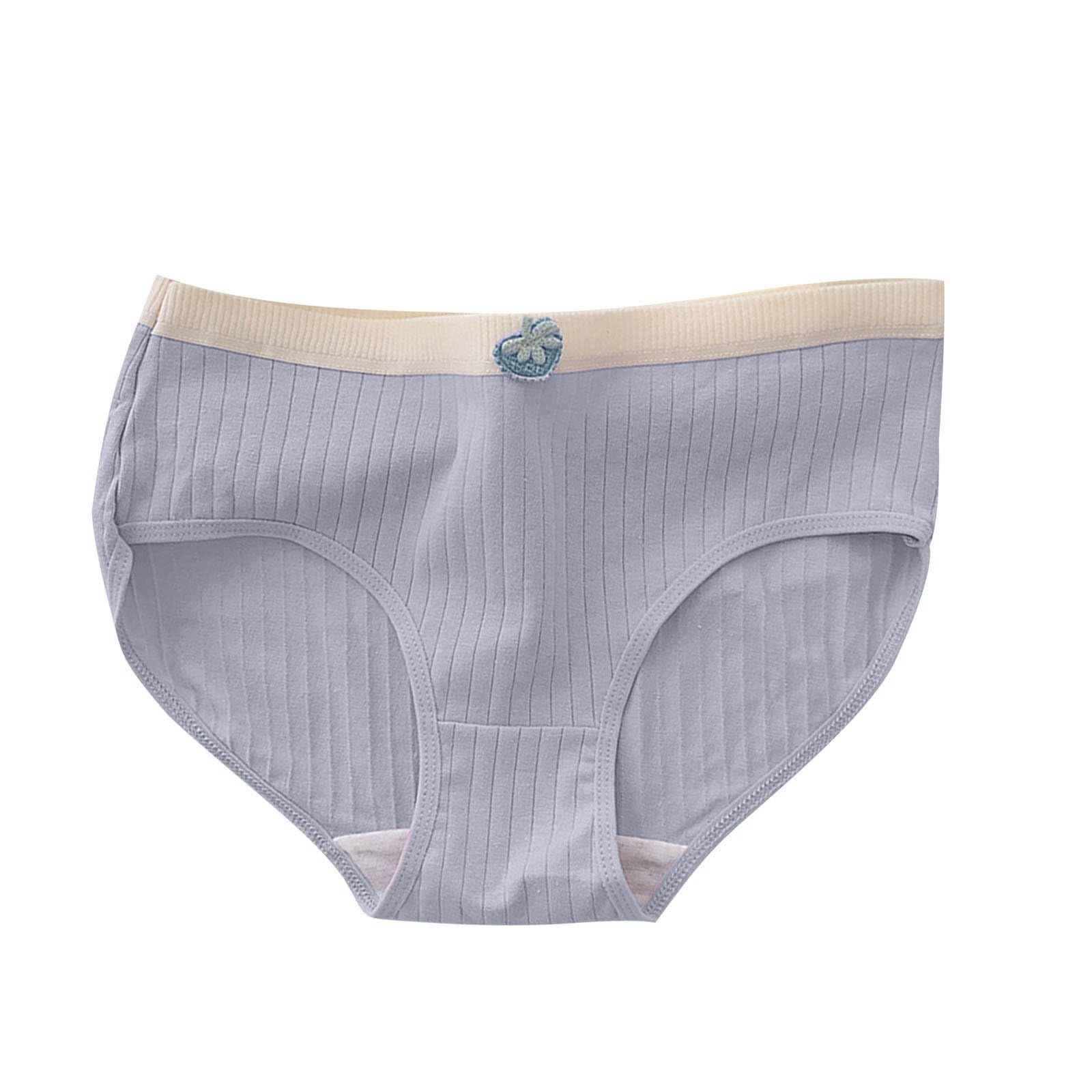 3-15 Girls Student Underwear Girls Breathable Mid Waist Student Daily Briefs Shorts Full Crotch Pants