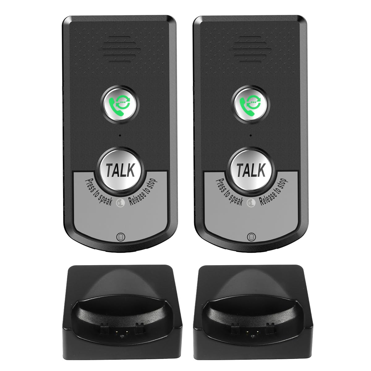 Sarini 2 Way Voice Intercom System Super Long Range Wireless Intercom Waterproof Indoor/Outdoor Interphone Easy Install for Home Hospital