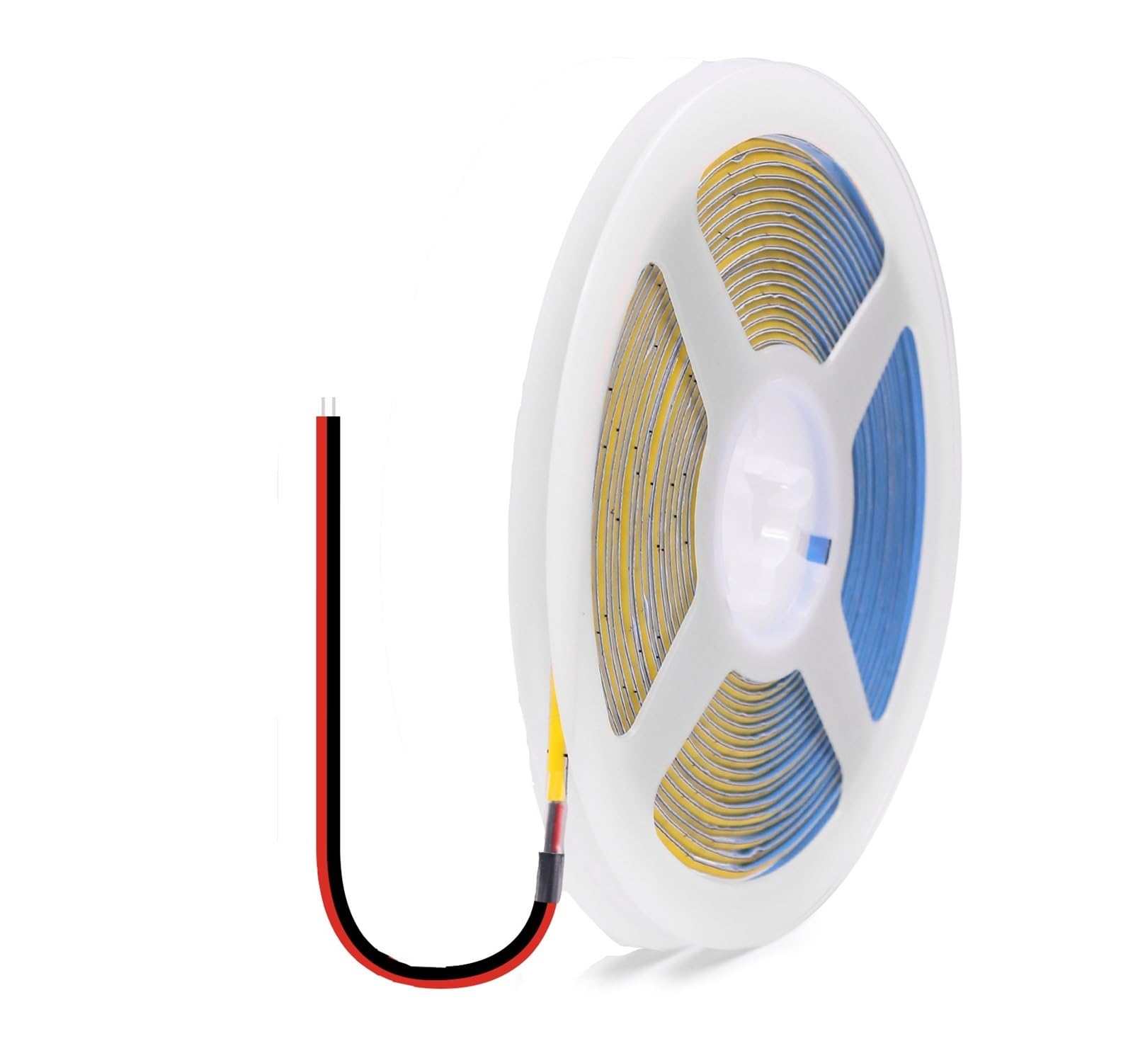 wenwendianzi USB COB LED Strip 3mm 5mm 8mm Width 12V 320LEDs Flexible LED Strip Light with Adhesive High Density Linear Lighting(Warm white,5V 3MM 2PIN WIRE_4 M)