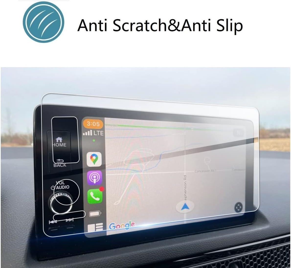 zfm tempered glass screen protector compatible with pilot 20239h hardnesshigh definitionprotecting 2023 honda car center touch screen 9 inch