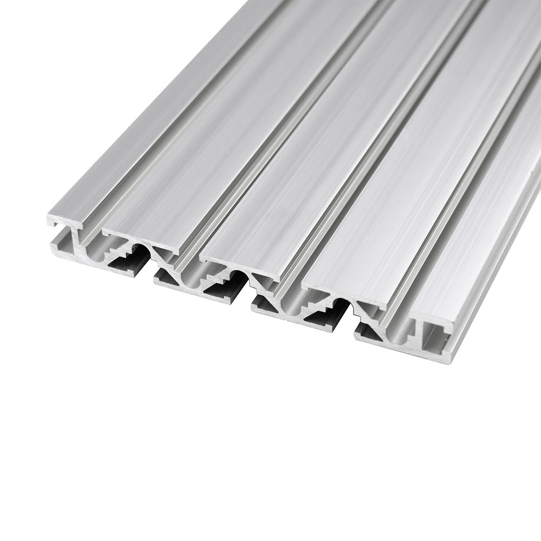 Perfil de aluminio 120 x 15 L, 1 pieza 1000 mm 15120 plata anodizado perfil de aluminio 120 x 15 mm perfil de montaje perfil de construcción longitud estándar 1000 mm