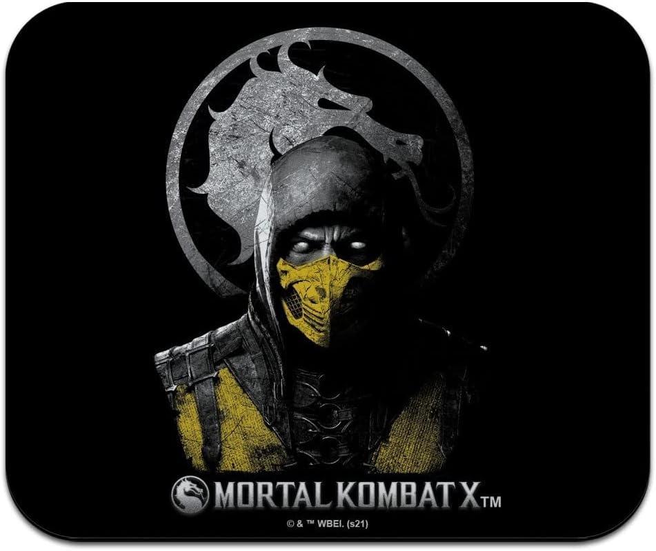Mortal Kombat X Scorpion Metal Low Profile Thin Mouse Pad Mousepad
