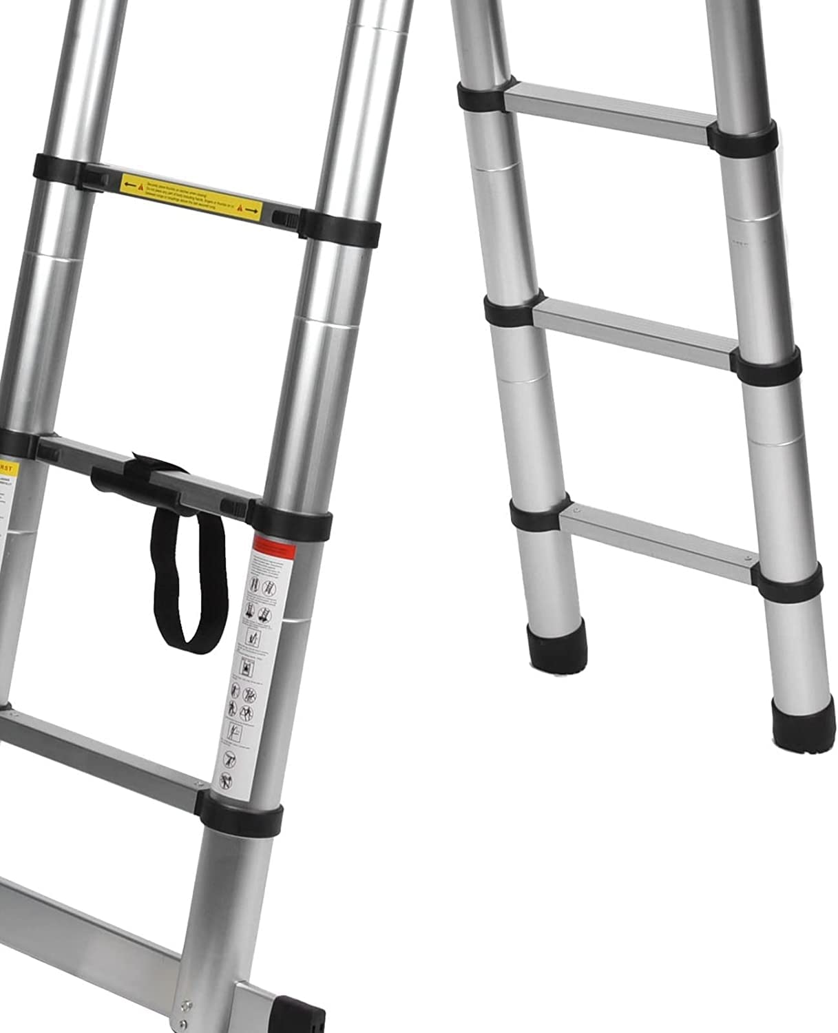 TREPPE Escalera Telescópica Aluminio Doble Cara 4,4m (2,2m + 2,2m)