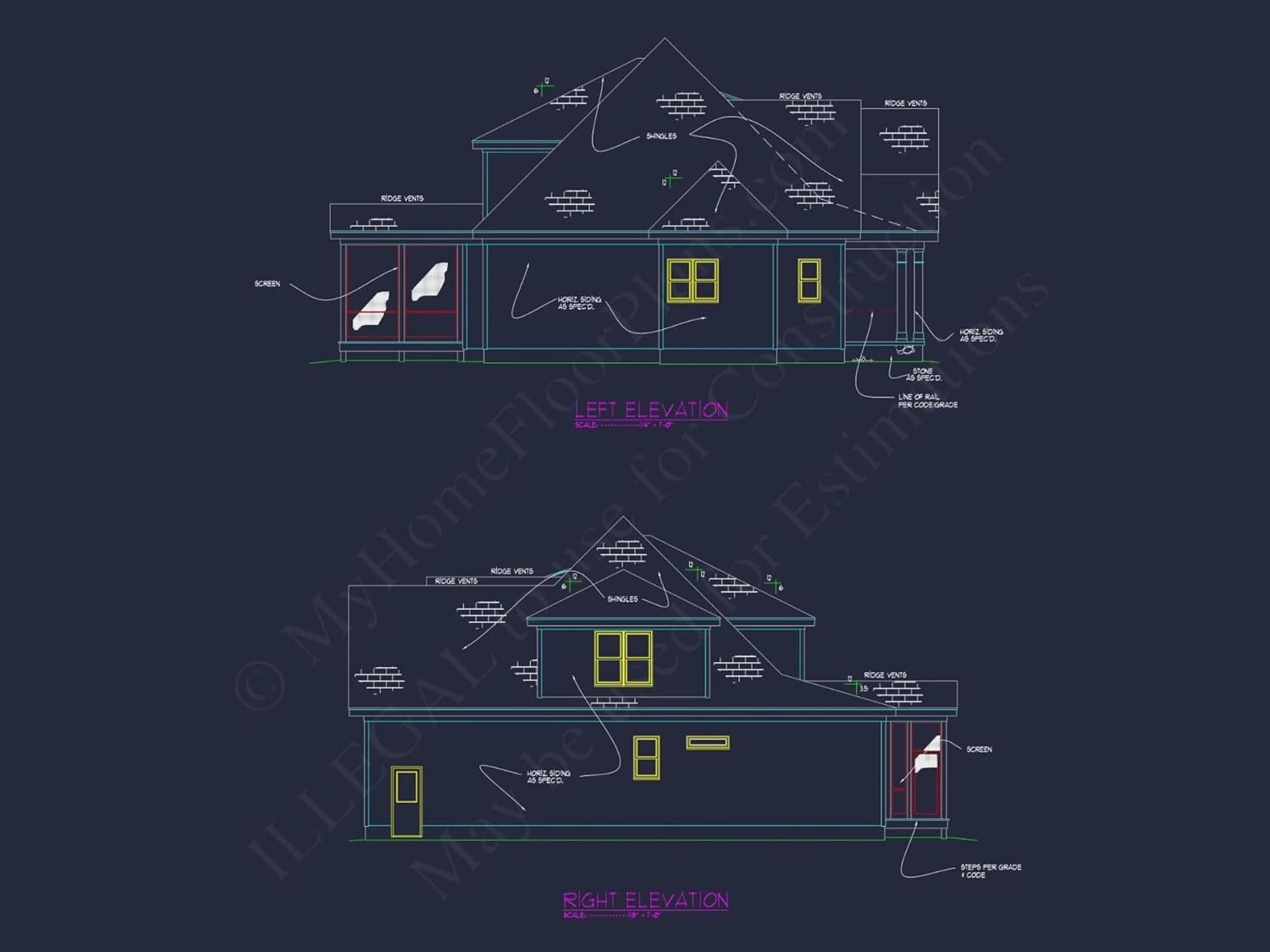 15-1385 HOUSE PLAN - Charming 4-Bedroom House Plan with CAD Designs and Blueprint