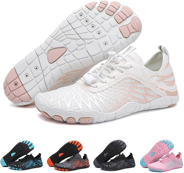 ELETON Barefoot Shoes Women Men Footwear, Wide Toe Box Hiking Zero Drop Non-Slip Quick-Dry River Boat Pool Beach Water Shoes, Lightweight Swimming Running Walking Sneakers Unisex