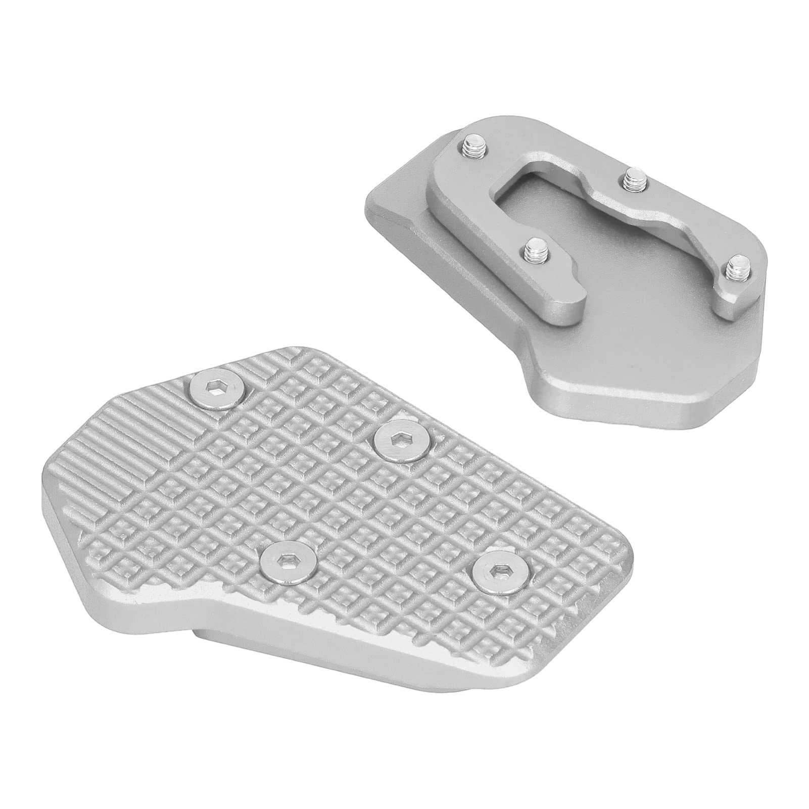 Pedale Leva Freno Posteriore Moto CNC Ingrandisci Piastra di Estensione Sostituzione Pad per F900XR 2020‑2021 Pedale Leva Freno Posteriore in Alluminio Stabile e StabileEstensione (SILVER)