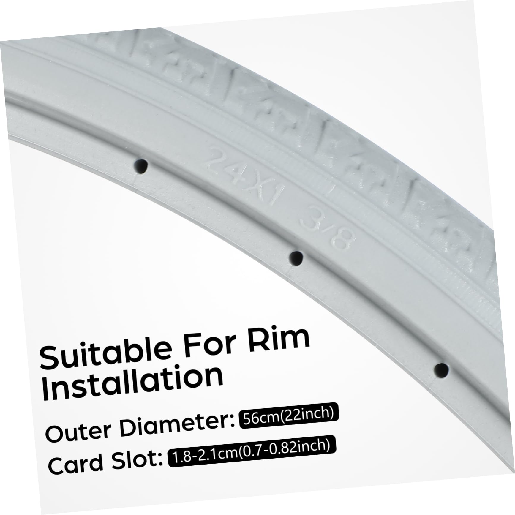 Elastischer Rollstuhlreifen aus Pu Ersatzteil für Rollstuhl Vollrad Ersatz ohne Aufpumpen Passend für 24 Zoll Robust und Langlebig | Ersatzreifen für Rollstuhlräder, Solides Design mit Pu Ausführung, Langlebiges Zubehör für 24-zoll Räder