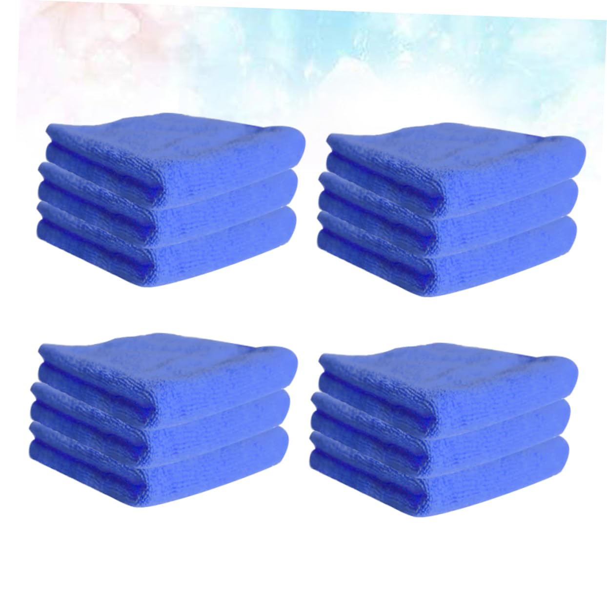 MAGICLULU -Pack Mikrofaser Geschirrtücher Stark Saugend und Ölabweisend Waschbar für Küche und Fenster 12 Stück Blau