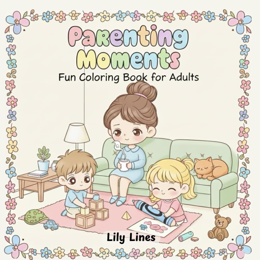 Parenting Moments: Fun Coloring Book for Adults