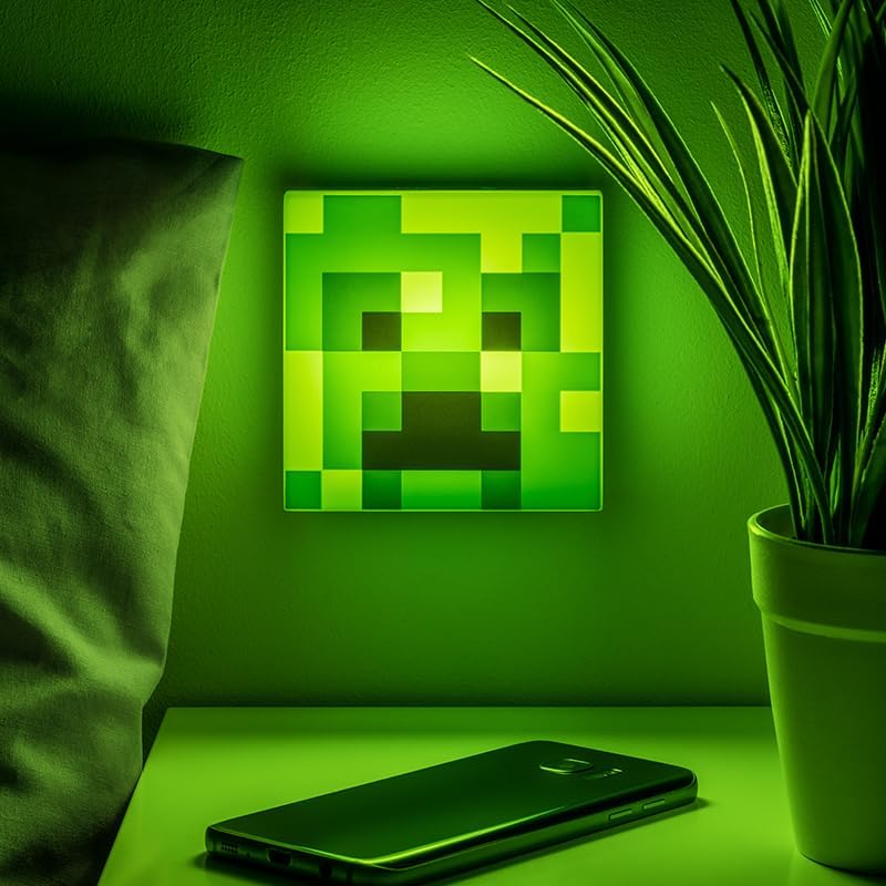 Amazon.co.jp: Paladone Minecraftクリーパーナイトライト、ナイト