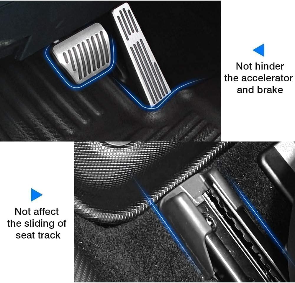 All Weather Rubber Car Floor Mats Compatible with 2013-2017 Honda Accord, Fit for Honda Accord Floor Mat, Full Set Includes 1st and 2nd Rows Maximum Coverage, Laser Measured, Non Slip