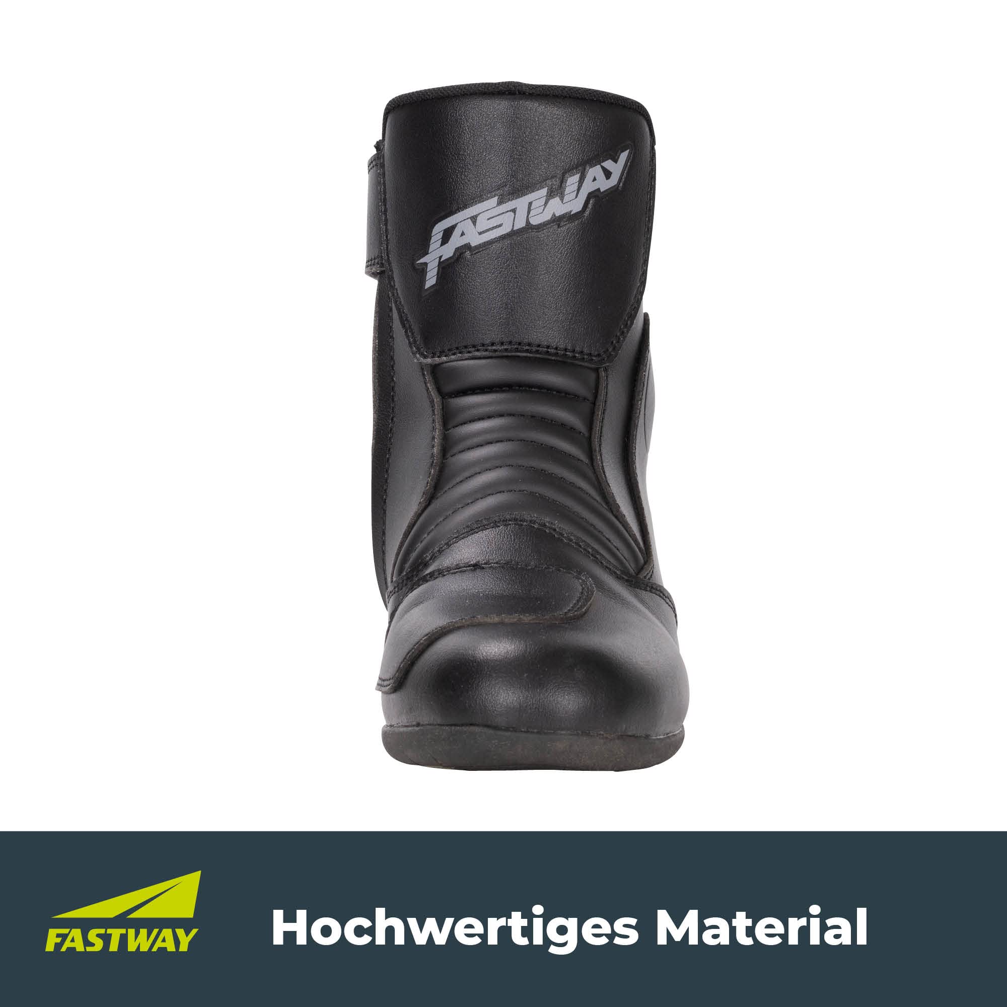 FTS-1 S Motorrad Schuhe Herren & Damen, Kurzer Tourenstiefel, Zertifiziert, Robuster Motorradstiefel Herren & Damen, Schalthebelverstärkung, Pflegeleicht, Seitlicher Reißverschluss, Gr. 36-47