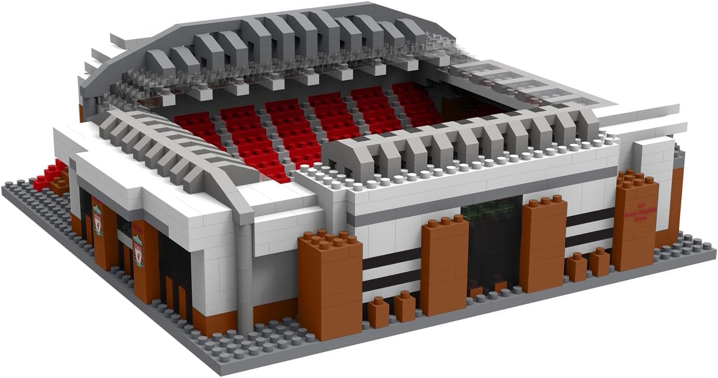 FOCO Oficjalny produkt licencjonowany Liverpool FC Anfield BRXLZ kamienie 3D mini stadion piłkarski zestaw budowlany