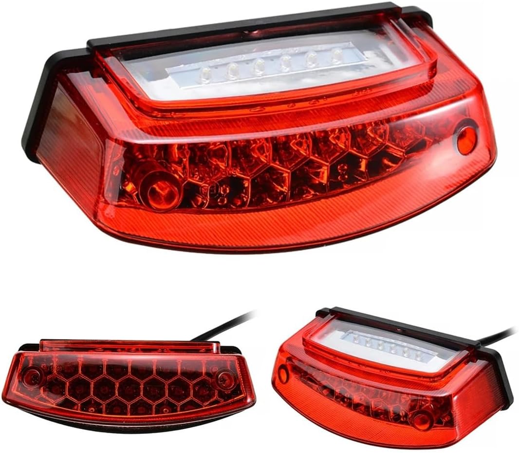 バイク用ブレーキテールライト ユニバーサル 1個 12V 21 LED オートバイ ナンバープレート ライト テール リア ライト