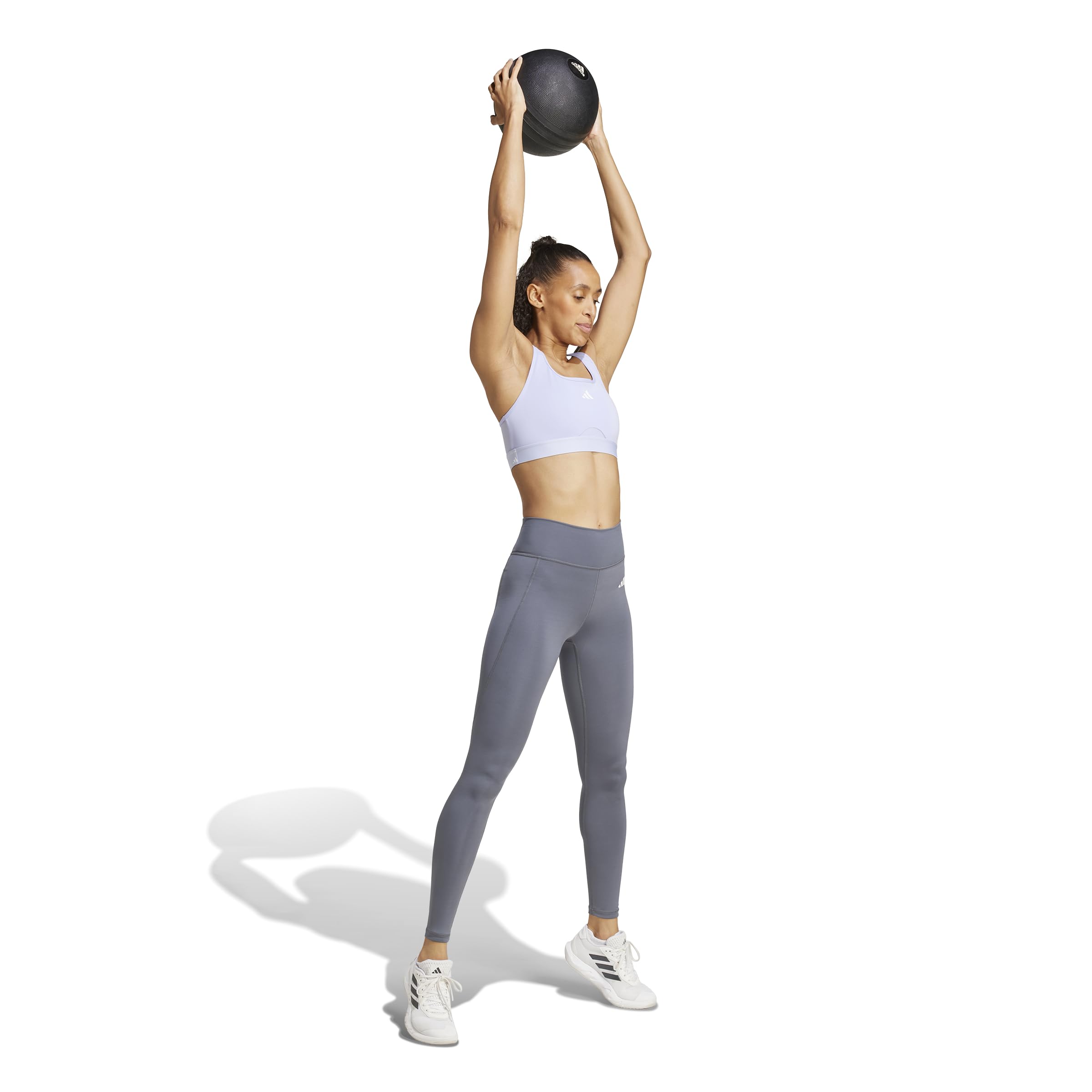 adidas Optime Essentials Stash Pocket Full Length Leggings - Rajstopy Kobiety