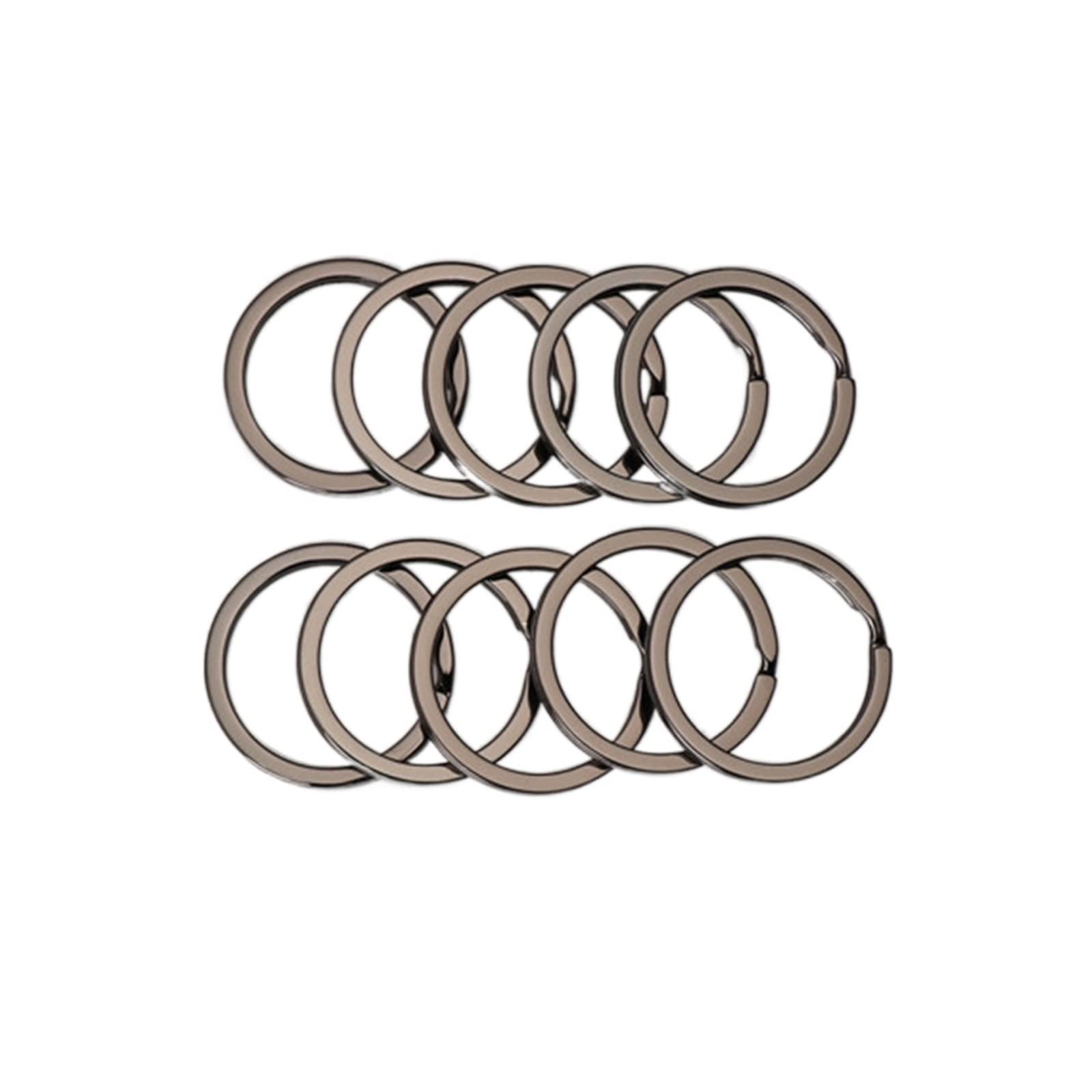 5-30 pz 12-50mm Portachiavi In Acciaio Inox Portachiavi Rotondo Portachiavi Spl Portachiavi Portachiavi Per Chiave Doppio Anelli Divisi connettori  36