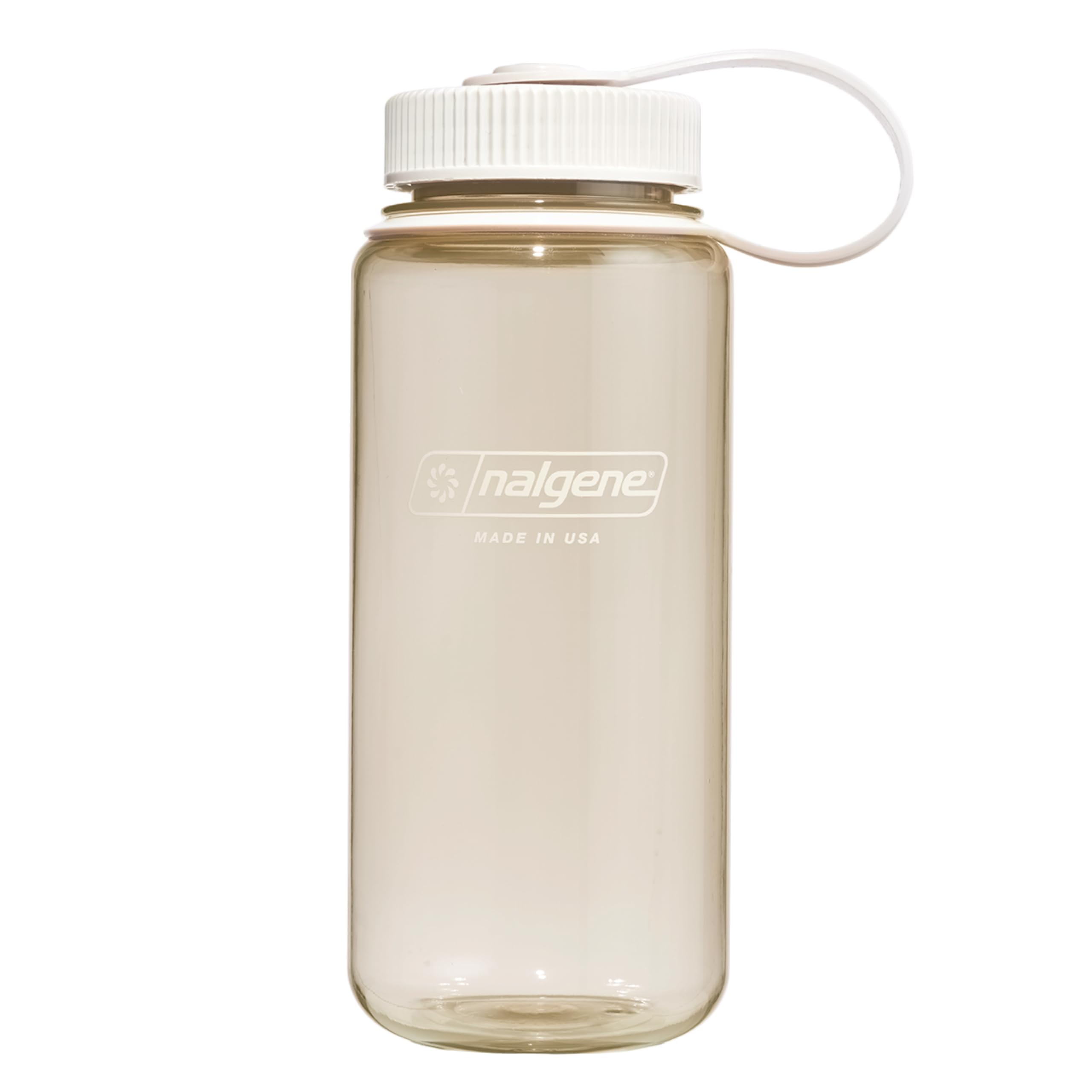 Sustain Tritan BPA-Free Water Bottle Made with Material Derived from 50% Plastic Waste, 16 OZ, Wide Mouth, Cotton [Color may vary]