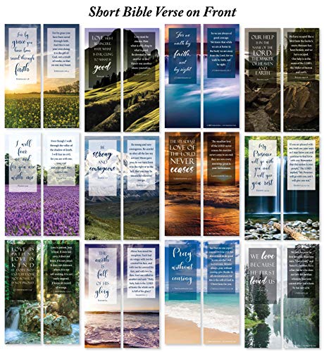 Bible Verse Bookmarks With Full Scripture - Pack Of 48 #TOP3