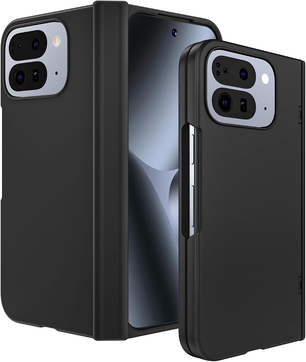 VEGO for Pixel 10 Pro Fold Case with Built-in Screen Protector&Hinge Cover | Anti-Scratch Full Body Shockproof Drop Protection Slim Case for Google Pixel 10 Pro Fold 2025-Black