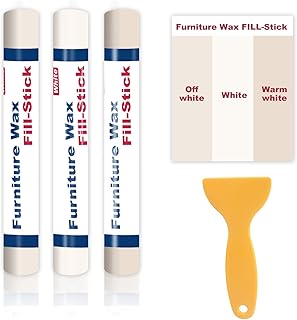 Laminat Reparaturset Filler Stick,3 Farben Holzwachs Reparatur WachsstäBchen, Weiß,Natur,Warmweiß Parkett Reparaturset, Holz Reparaturset Set FüR Kratzer Und LöCher, MöBel Laminat Boden