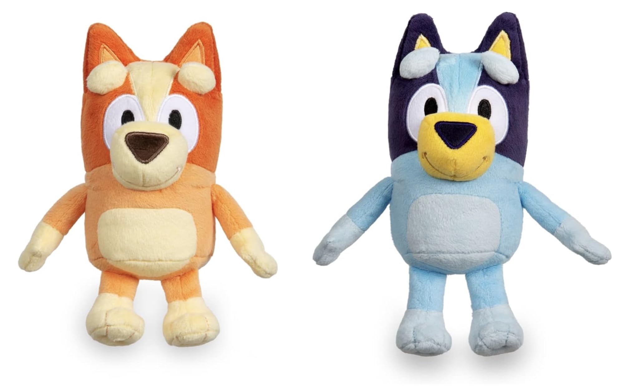 Bluey Friends Soft Bingo Plush Toy 2PCS 20cm/8" Tall AFORENTER Bingo Plush Dog Just Like Cartoon for Children Ages 3+ Years