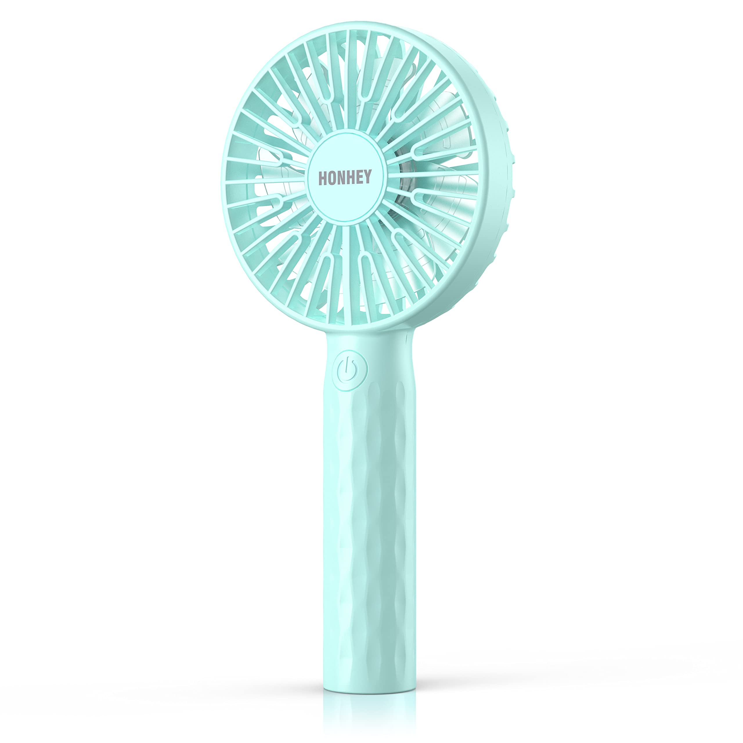 HonHey Handheld Fan, Super Mini Portable Fan with Rechargeable Battery Operated and 3 Adjustable Speed, Personal Hand Held Fan for Girls Women Kids Outdoor Travelling Indoor Office Home Eyelash Fan