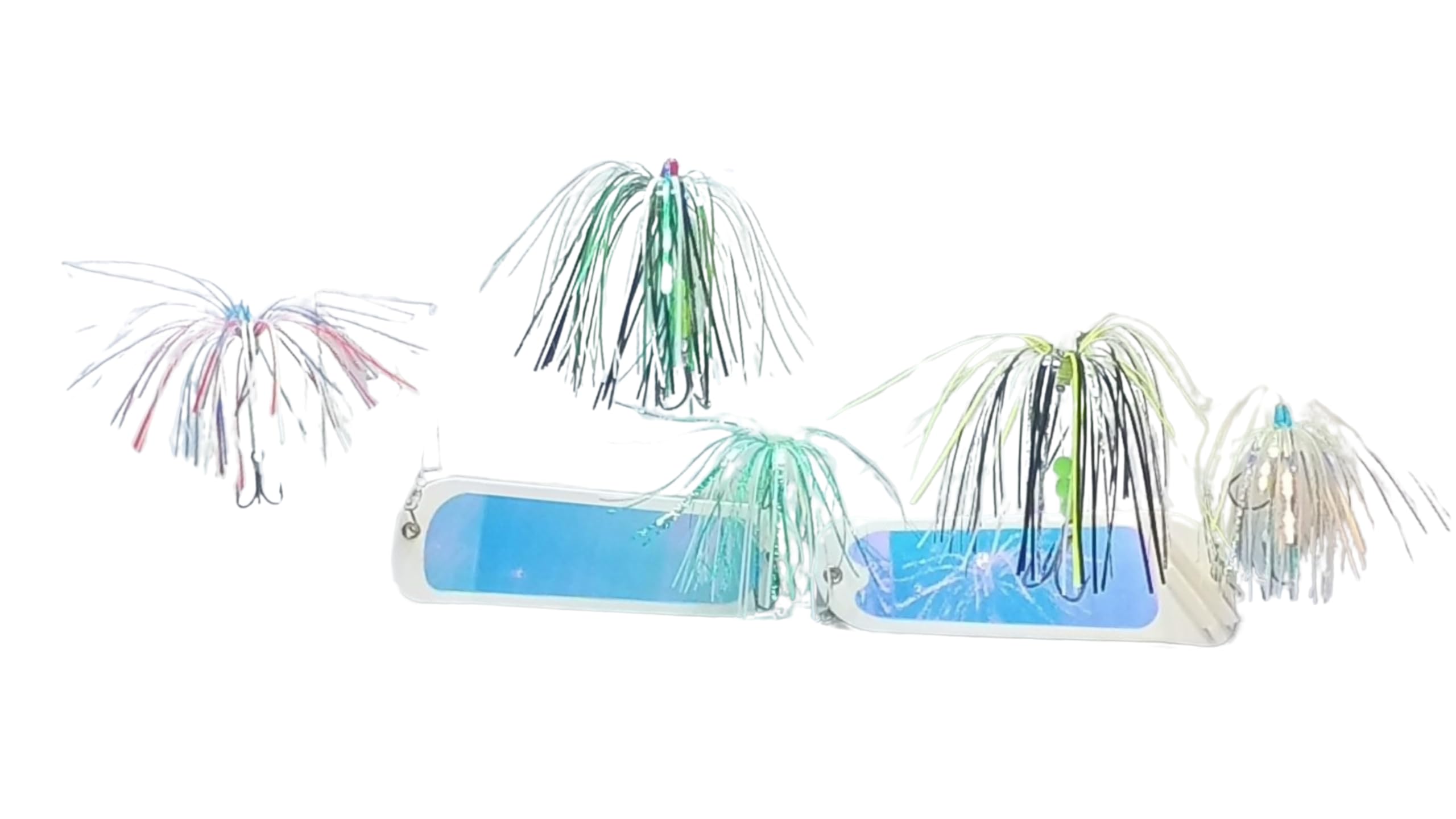 Salmon Trolling Fly & Flasher Captain's Combo, Pre Tied/Rigged Ready to Fish!