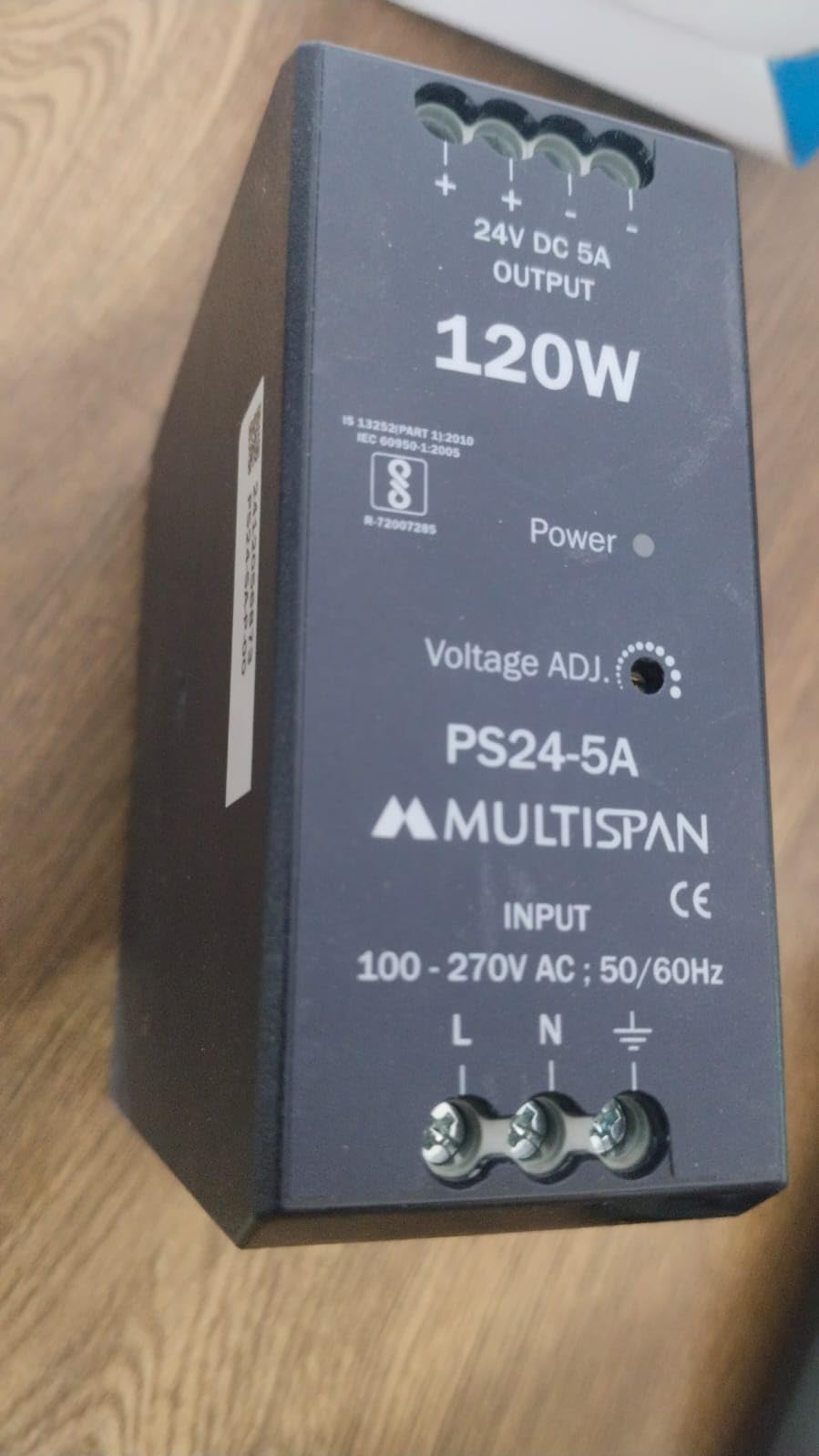Multispan SMPS, 24V DC 5A 120W,PS24-5A Plastic Body Power Supply, 100-270V AC Input-image-20