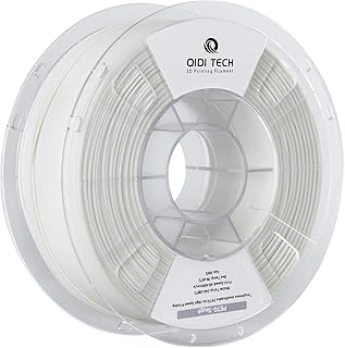 R QIDI TECHNOLOGY PETG-Tough 3D Printer Filament, Toughness PETG Filament 1.75mm, 3D Printing Filament 1kg Spool(2.2lbs), Suitable for Hyper Speed Printing, Fit Most FDM 3D Printer, White