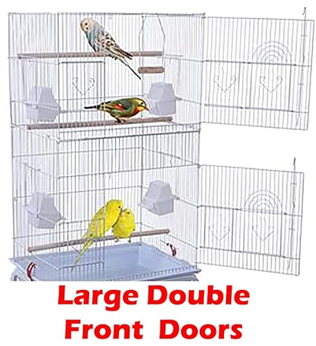 image for Mcage Large Roof Top Canary Parakeet Cockatiel Lovebird Finch Roof Top