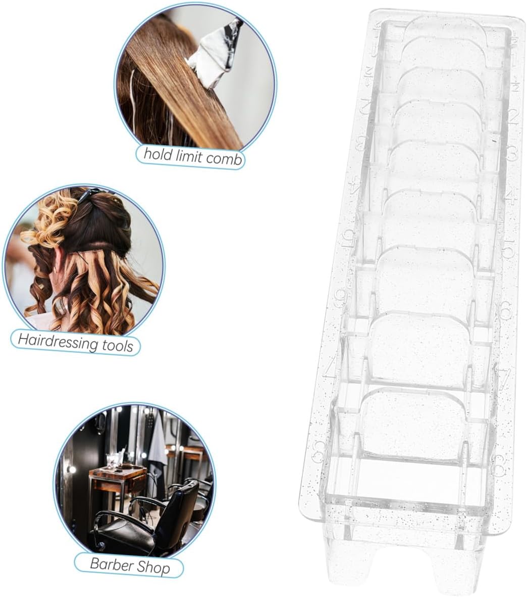 OUNONA Hair Clipper Guard Holder Storage Organizer Ps with 10 Grids