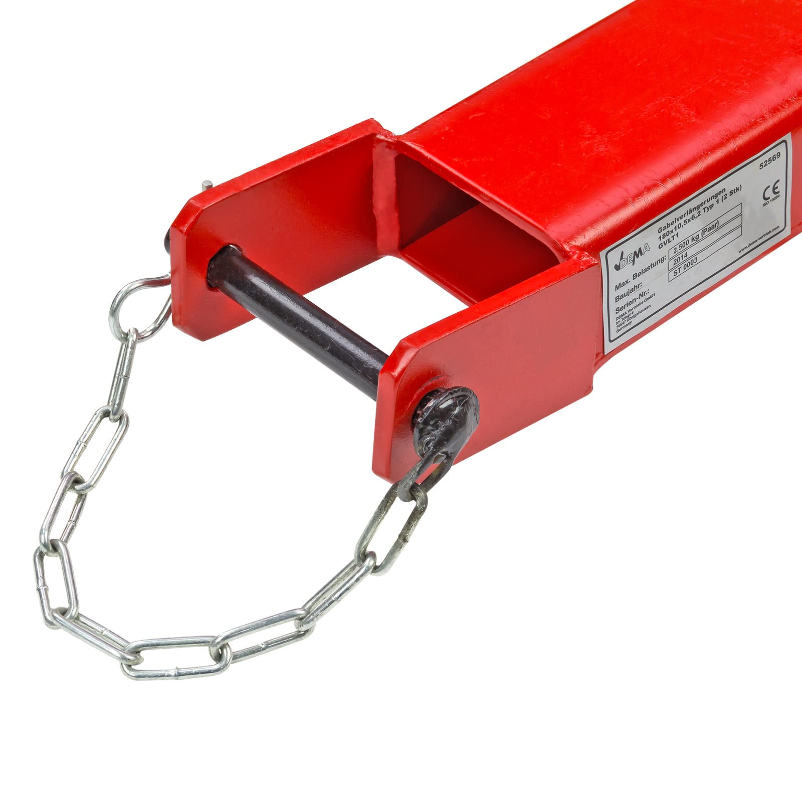 2 St. Gabelverlängerungen Verlängerung Zinkenverllängerung Gabelschuhe 180x10,5x6,2 Typ1 für Gabelstapler Staplergabel Stapler