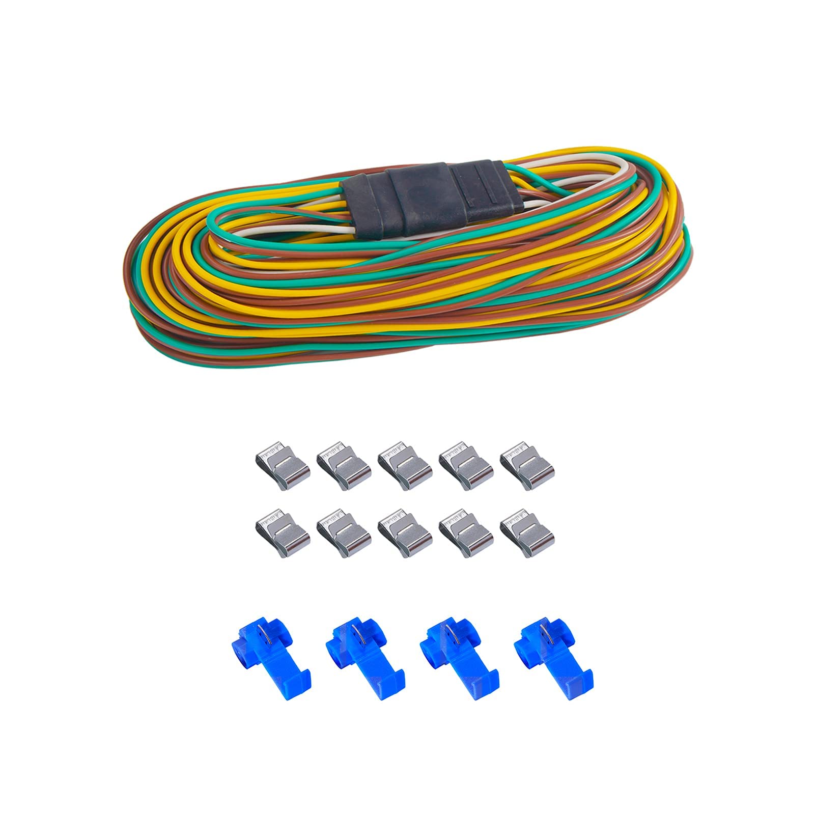 Buy LiLoom 25 ft 4 Wire Trailer Light Wiring Harness Extension 4Way