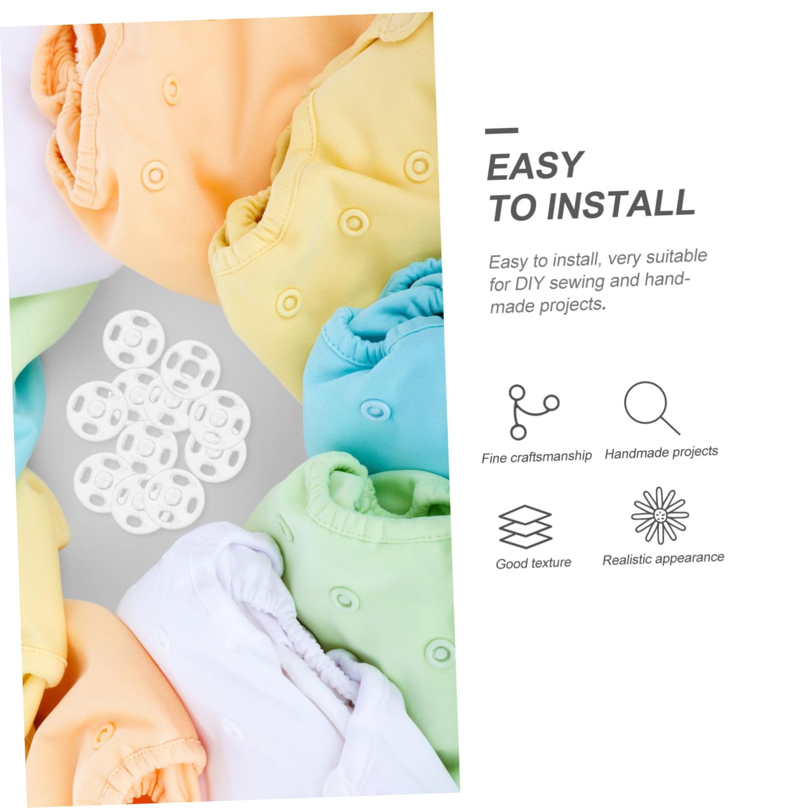 8 Piezas Botones Invisibles Transparentes de Plástico Pequeños y Ocultos Sujetadores para Camisas y Ropa Accesorios de Costura Prácticos y Seguros