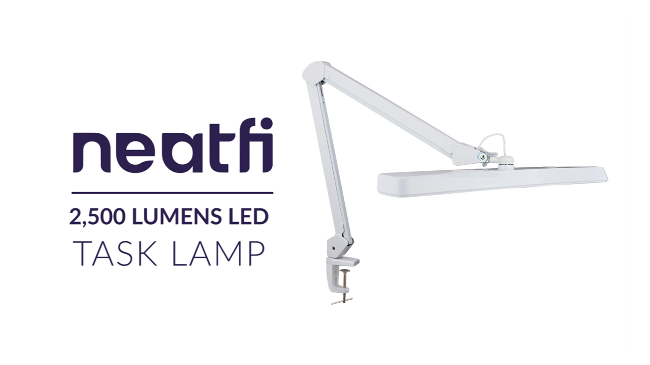 LED　desklight Neatfi XL 2,500 Lumens LED Task Lamp, 22 Inches Wide, 30W