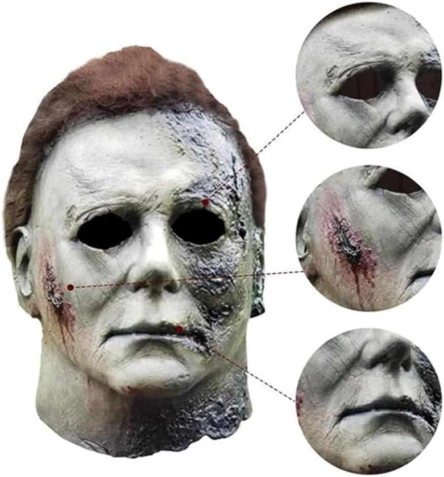Halloween Michael Costume for Adults, Cosplay Men's Coverall Jumpsuit