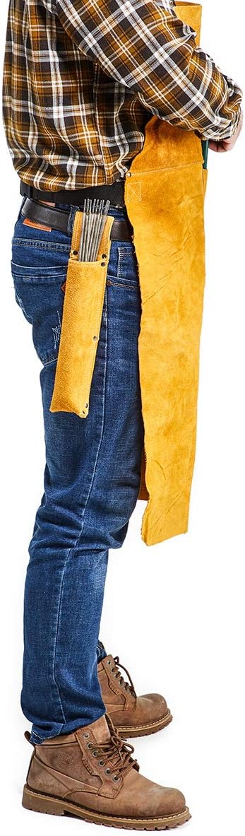 Leather Rod Holder Welding Electrode Storage Can - Welding Tools Rod Bag - - 