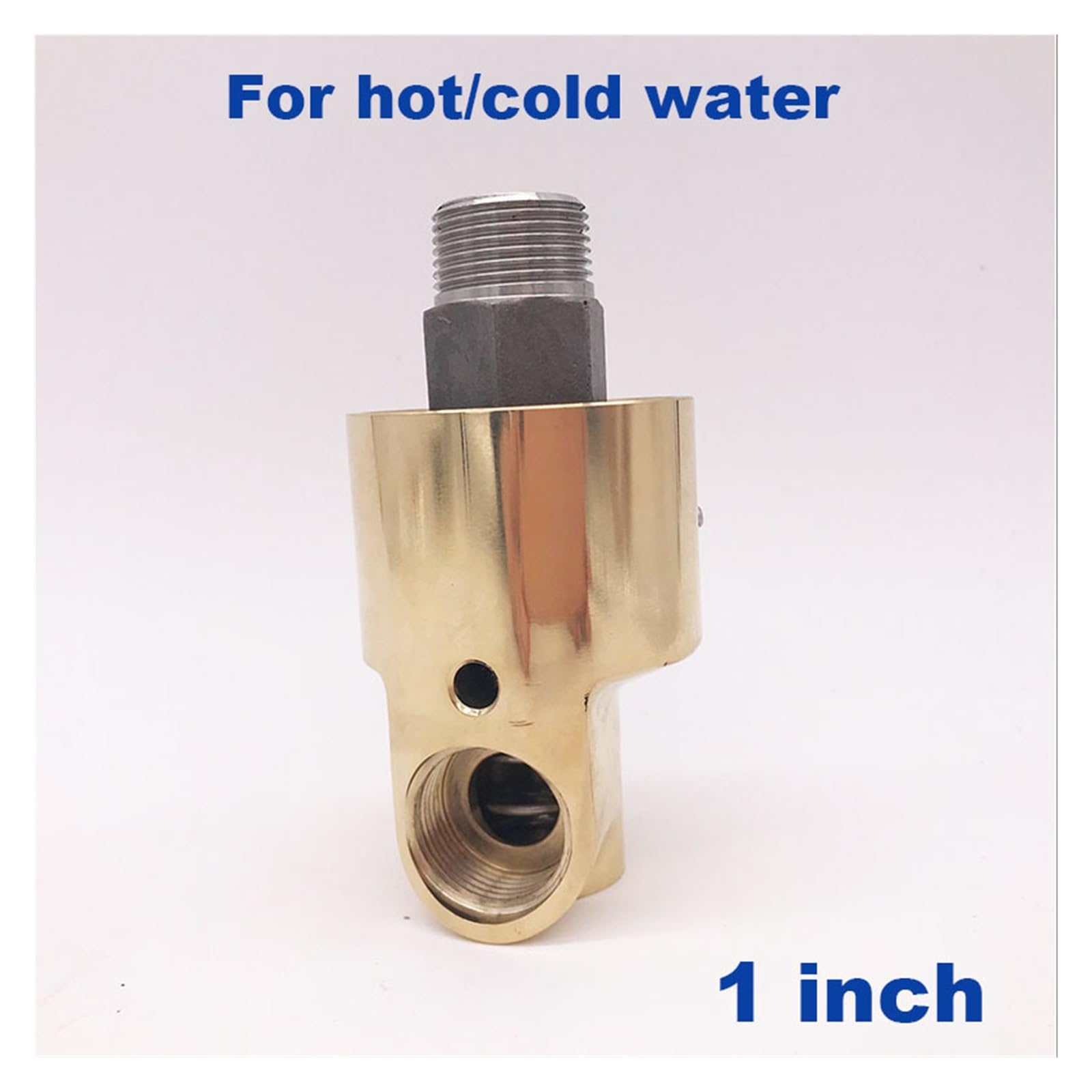 Conector giratorio de latón for agua fría Industrial, rosca izquierda/derecha, alta temperatura, junta giratoria de 1 pulgada(Cold Water(50c),Righthandthread)