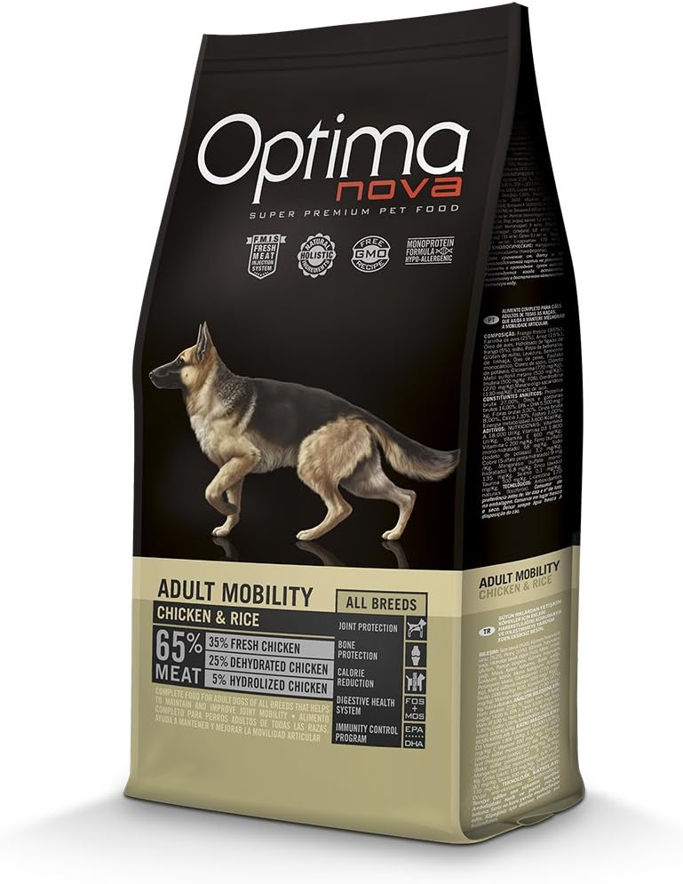 Optimanova Cane Adult Mobility Pollo e Riso 12 kg